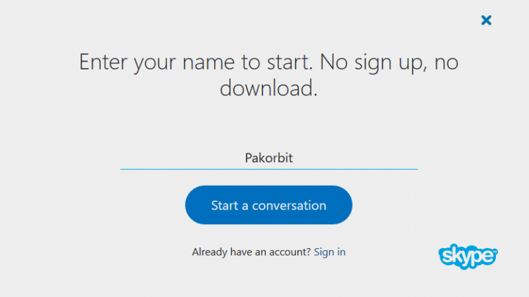 make skype account without microsoft